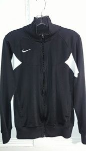 NIKE LONG SLEEVE BLACK/WHITE TRACK JACKET MENS MED